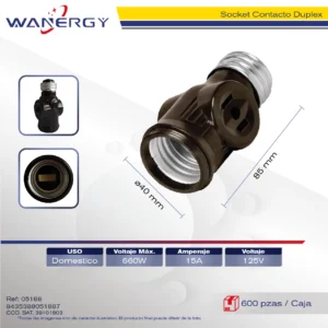 SOCKET CONTACTO DUPLEX