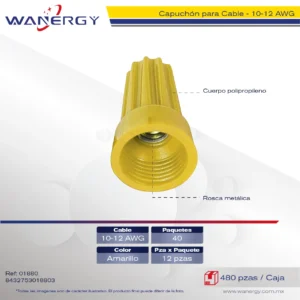 P4 CAPUCHON PARA CABLE 12PCS