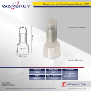CE5 CAPUCHON PARA PRESION 25PCS