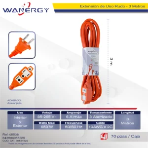 Extension Narraja Exterior 3 SALIDAS DE ENERGIA 7 1 PVC 3