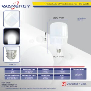 FOCO LED ONMIDIRECCIONAL