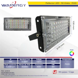 REFRECTOR ECONOMICO 50W 2835/9V/1W 50D