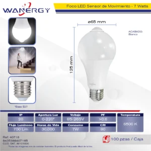 FOCO LEDSENSOR RTGY-7 7W