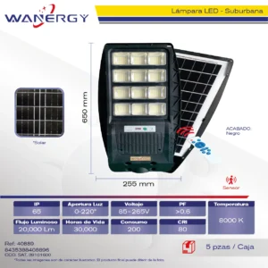 Panel de Solar SUBURBANA