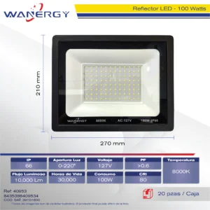 REFLECTOR 100W LED IP66 8000K