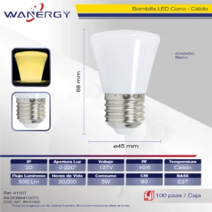 BOMBILLA LED CONO