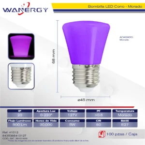 BOMBILLA LED CONO