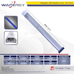 REGLETA NEON PLASTICO 0.6M 10W