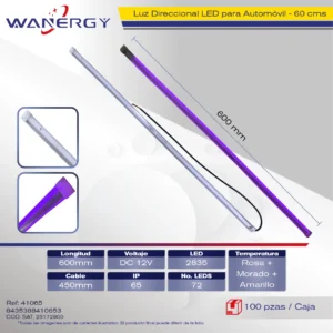 LUZ DE DIRECCION DE AUTO 45CM 2835*72D