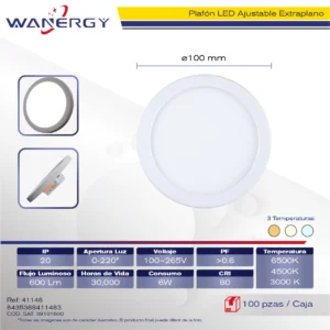 PANEL REDONDO AJUSTABLE TRES TEMPERATURA