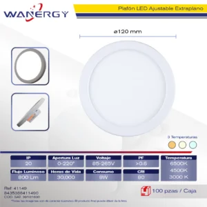 PANEL REDONDO AJUSTABLE TRES TEMPERATURA