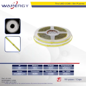 TIRA LED COB 252D SIN FUENTE