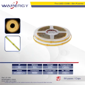 TIRA LED COB 252D SIN FUENTE