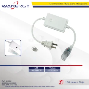 CONTROLADOR RGB MANGUERA 110V-5050-60LED