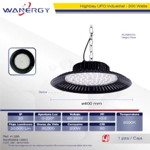 REFLECTOR LED MINERO LUMINARIO INDUSTRAL 200W
