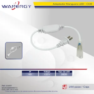 ADAPTADOR MANGUERA COB LED 1021 288D/M 8A