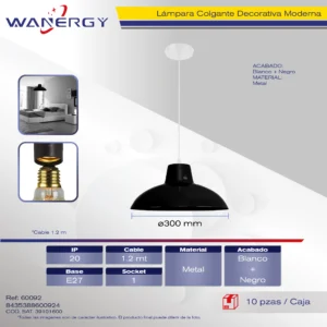 LAMPARA COLGANTE DECORATIVO MODERNO METALICO
