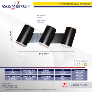 TRI ARBOBANTE METALICO 85-265V
