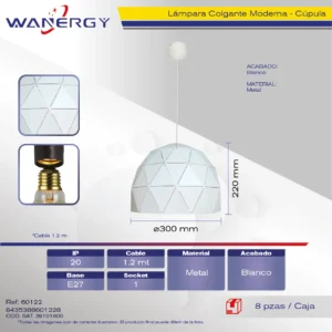 LAMPARA COLGANTE DECORATIVO MODERNO METALICO