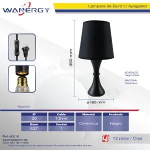 LAMPARA DE BURO +TC 1.5M
