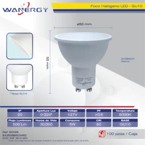 FOCO HALOGENO 5W GU10