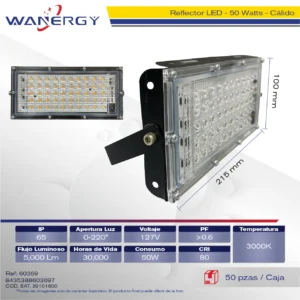 REFRECTOR ECONOMICO 50W 2835/9V/1W 50D