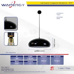 LAMPARA COLGANTE DECORATIVO MODERNO METALICO