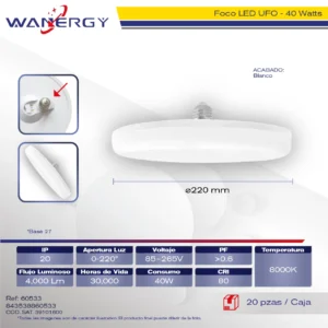FOCO LED UFO 40W