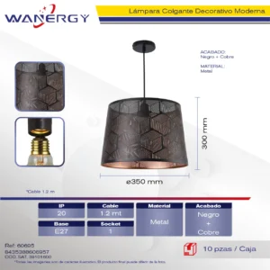 LAMPARA COLGANTE DECORATIVO MODERNO