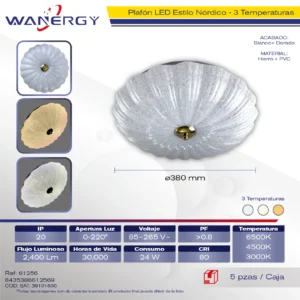 PLAFON LED DE TECHO TRES TEMPERATURAS