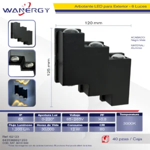 ARBOTANTE LED ALUMINIO IP65