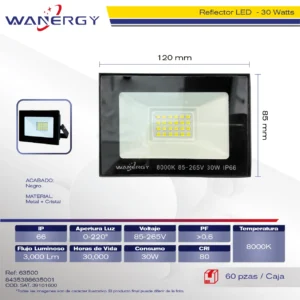 REFLECTOR LED 30W LED IP66 8000K