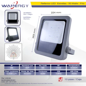 REFLECTOR LED INDUSTRIAL 50W