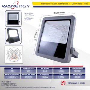 REFLECTOR LED INDUSTRIAL 100W