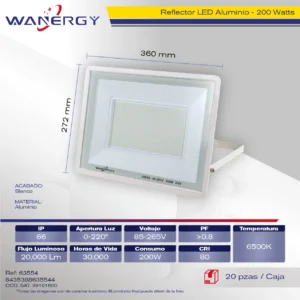 REFLECTOR LED 100W BLANCO IP66 6500K 85-265V