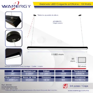 LUZ LED DE TIRA PARA OFICINA 680Lm