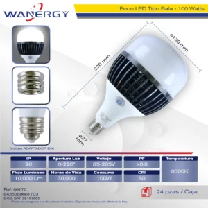 FOCO LED BALA 100W E27/E40
