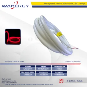 ANGUERA NEON REDONDA LED 180D*2/30W/M 5M
