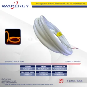 ANGUERA NEON REDONDA LED 180D*2/30W/M 5M
