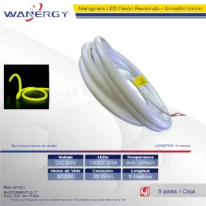 ANGUERA NEON REDONDA LED 180D*2/30W/M 5M