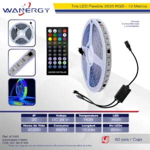 TIRA DE LED PIXEL RGB 24V 10M 3535 96D 6D/ 10 /