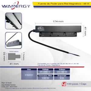 FUENTE PODER 48V 100W 100W