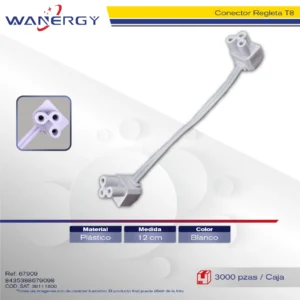 CONECTOR REGLETA T8