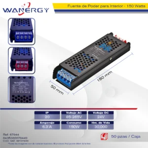 TRANSFORMADOR FUENTE PODER DRIVER 24V /150W 85-265V