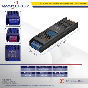 TRANSFORMADOR FUENTE PODER DRIVER 24V /200W 85-265V