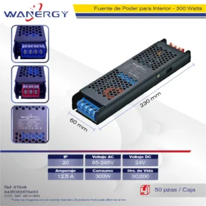 FUENTE PODER 24V /300W 85-265V