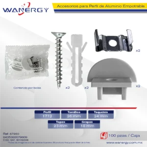 1712 ACCESORIOS PARA PERFIL EMPOTRABLE +
