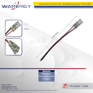CONECTOR DE TIRA LED 2835 SIN CUBRIMIENTO 8MM PARA 67094/67095/67096/67097/67098