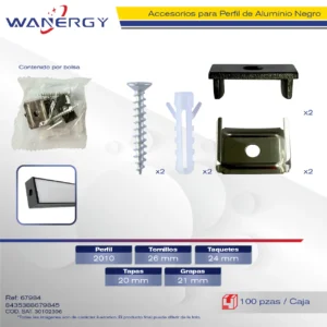 2010 ACCESORIOS PARA PERFIL SOBREPONER + +