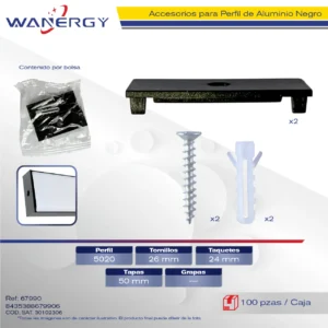 5020 ACCESORIOS PARA PERFIL SOBREPONER +